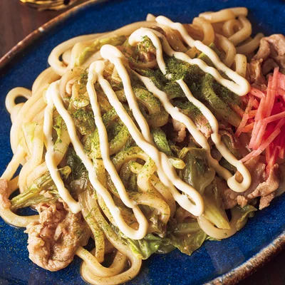 お好み焼き風うどん