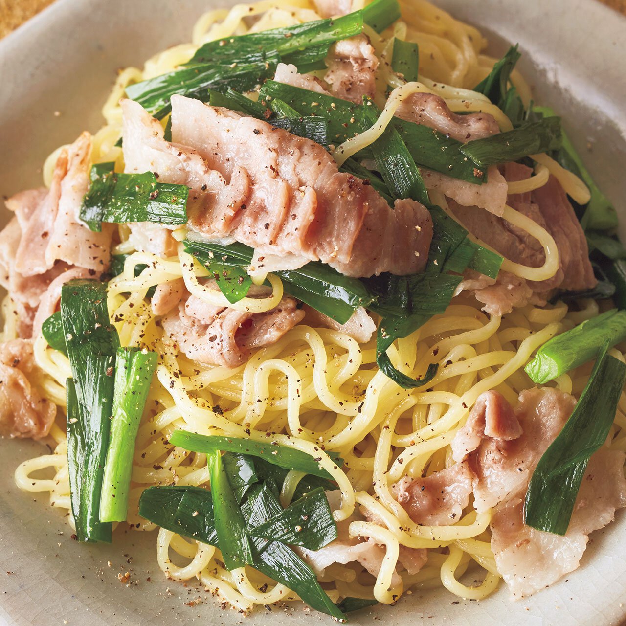 豚にら塩焼きそば By武蔵裕子さんの料理レシピ プロのレシピならレタスクラブ