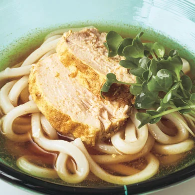 カレーサラダチキンうどん