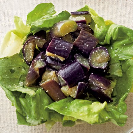 蒸しなすとサラダ菜のチーズマリネ By新谷友里江さんの料理レシピ プロのレシピならレタスクラブ