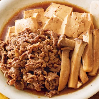 「牛肉と豆腐のすき煮」の献立