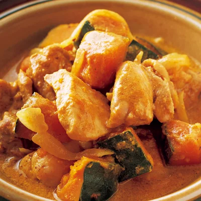 「とり肉とかぼちゃのミルクカレー煮」の献立