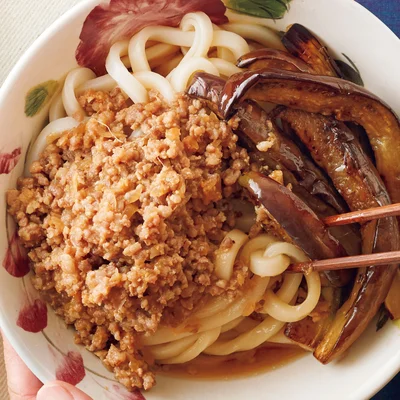 「肉みそとなすのあえめん」の献立