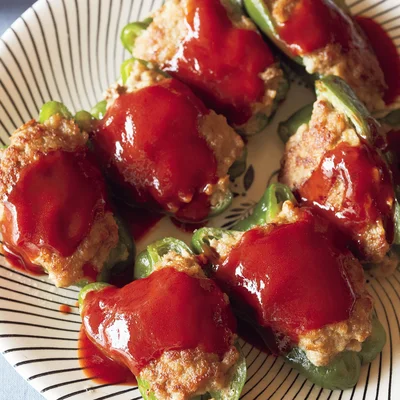 ピーマンの肉詰め