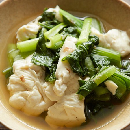 豆腐と小松菜の煮びたし By舘野鏡子さんの料理レシピ プロのレシピならレタスクラブ