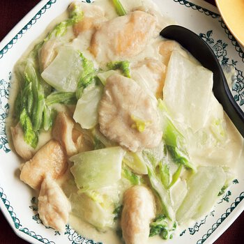 ささ身と白菜の中華クリーム煮
