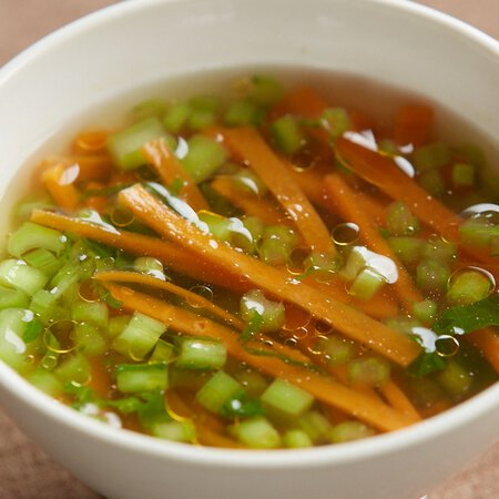 にんじんとかぶの葉のスープ By上島亜紀さんの料理レシピ プロのレシピならレタスクラブ