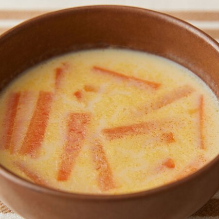 炒めにんじんのクリームコーンスープ