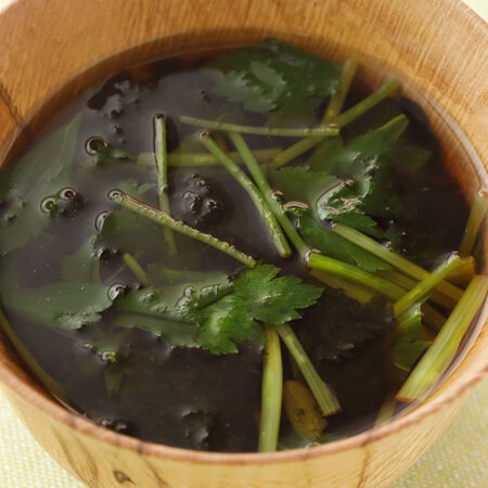三つ葉とのりのお吸いもの By牛尾理恵さんの料理レシピ プロのレシピならレタスクラブ
