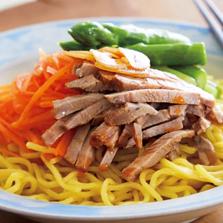 豚肉と野菜のあえ麺