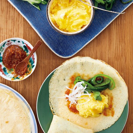 いり卵といろいろ野菜の中華風クレープ By小林まさみさんの料理レシピ プロのレシピならレタスクラブ
