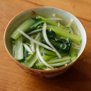 小松菜ともやしのスープ