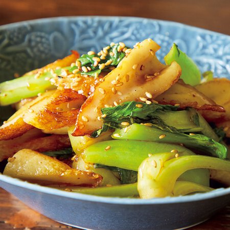 ちくわとチンゲンサイのラー油きんぴら Byワタナベマキさんの料理レシピ プロのレシピならレタスクラブ