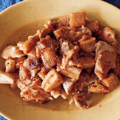 「豚肉とれんこんのみそマヨ炒め」の献立