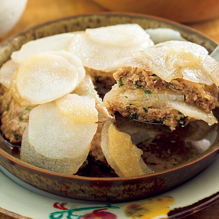 豚ひき肉と長いもの重ね蒸し By新谷友里江さんの料理レシピ プロのレシピならレタスクラブ