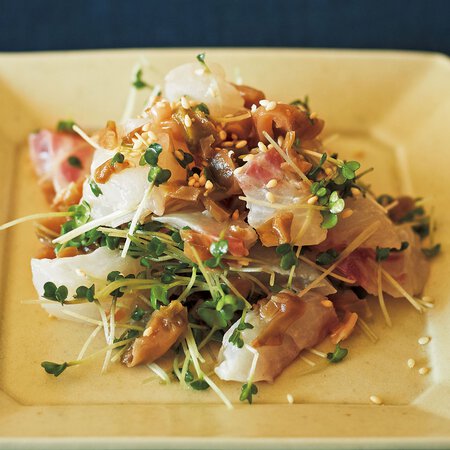 白身魚とスプラウトのザーサイだれ Byワタナベマキさんの料理レシピ プロのレシピならレタスクラブ