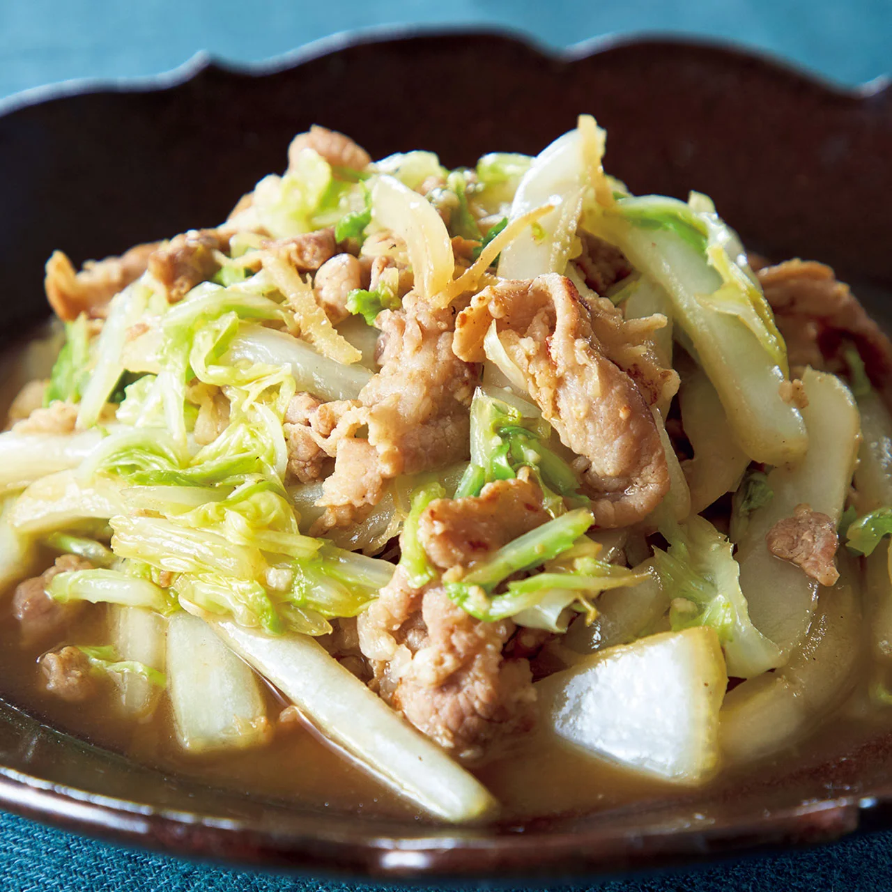 豚肉と白菜のうま塩しょうが炒め