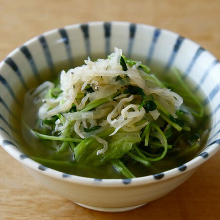 たっぷり野菜とじゃこの煮びたし