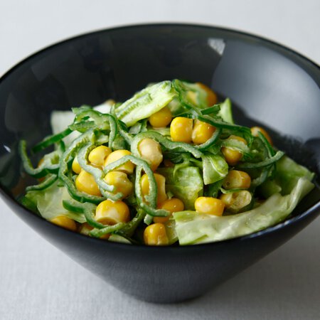 キャベツとコーンのカレーマヨサラダ