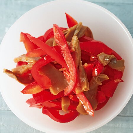 赤パプリカのメンマあえ By新谷友里江さんの料理レシピ プロのレシピならレタスクラブ