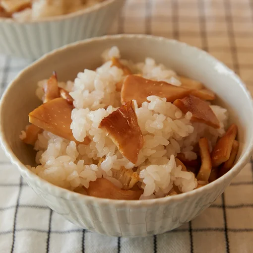 「焼きたけのこの混ぜご飯」の献立