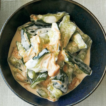 たたききゅうりのなめたけマヨ By髙山かづえさんの料理レシピ プロのレシピならレタスクラブ