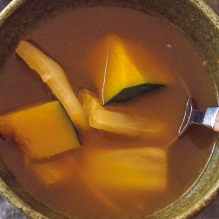 かぼちゃのキムチスープ Byしらいのりこさんの料理レシピ プロのレシピならレタスクラブ