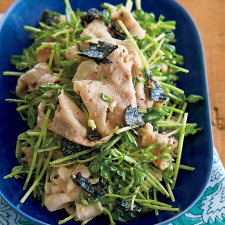 豚しゃぶと豆苗のごまマヨあえ By髙山かづえさんの料理レシピ プロのレシピならレタスクラブ