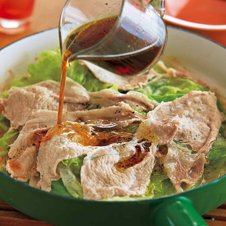 豚肉とレタスの蒸ししゃぶ By髙山かづえさんの料理レシピ プロのレシピならレタスクラブ