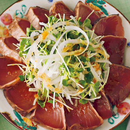 かつおのたたきサラダ By重信初江さんの料理レシピ プロのレシピならレタスクラブ