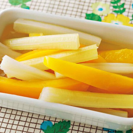 セロリとパプリカのレンジピクルス By重信初江さんの料理レシピ プロのレシピならレタスクラブ
