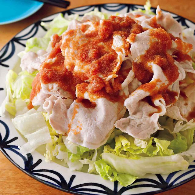 たらこポン酢の豚しゃぶサラダ の献立 プロのレシピならレタスクラブ