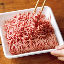 パックの上でほぐす