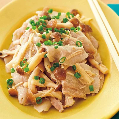 豚バラときのこのコクうま塩煮