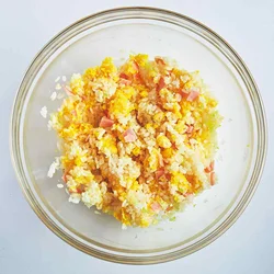 ごま油を混ぜてレンチン