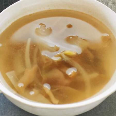 玉ねぎとザーサイのスープ