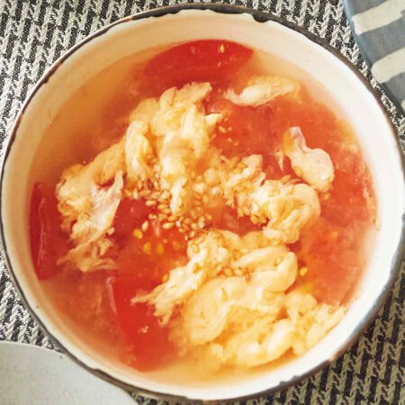 トマトのかきたまスープ