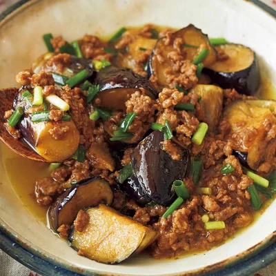 カレー麻婆なす