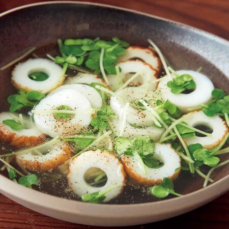 ちくわと貝割れ菜のスープ