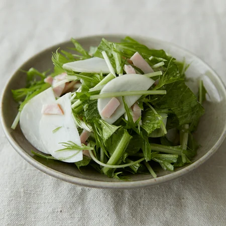 かぶと水菜のさっぱりあえ