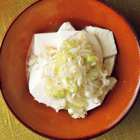 くずし豆腐のねぎだれがけ
