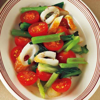 小松菜とトマトのフレンチサラダ