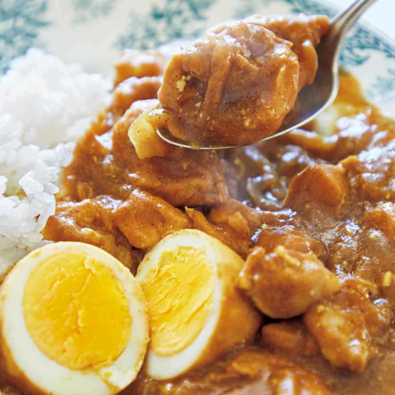 とりとゆで卵のヨーグルトカレー Byワタナベマキさんの料理レシピ プロのレシピならレタスクラブ