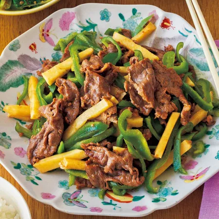 青椒肉絲(チンジャオロースー)風
