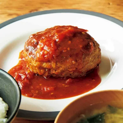 トマト煮込みハンバーグ