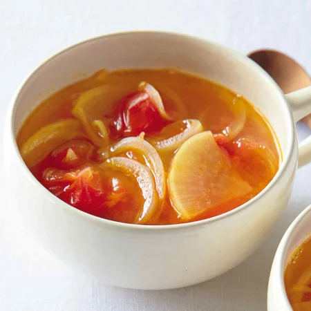 大根とトマトのカレースープ