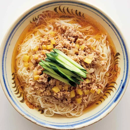 ジャージャー麺風ぶっかけそうめん