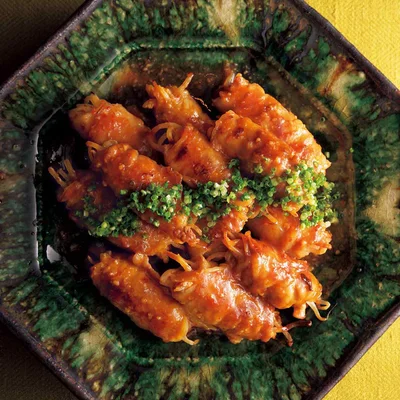 ゆでもやしの肉巻き