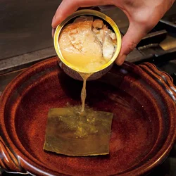 缶汁も加えてうまみを堪能