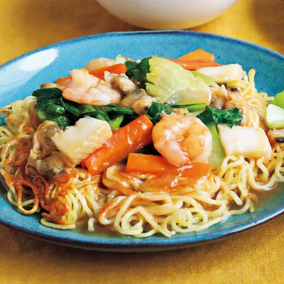 海鮮あんかけ焼きそば